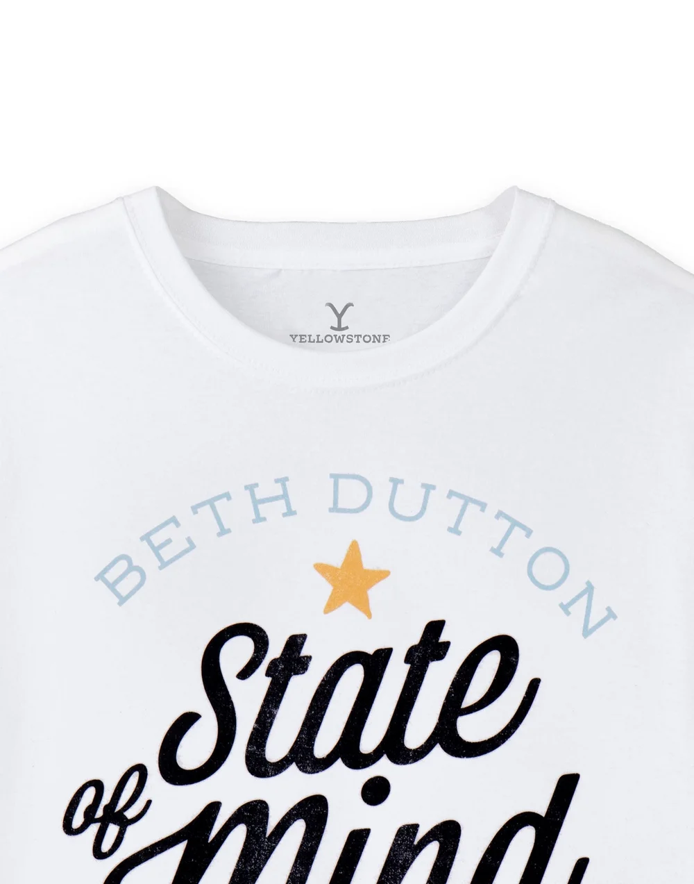 Yellowstone White Beth Dutton State Of Mind Short Sleeved T-Shirt - Small Image 3