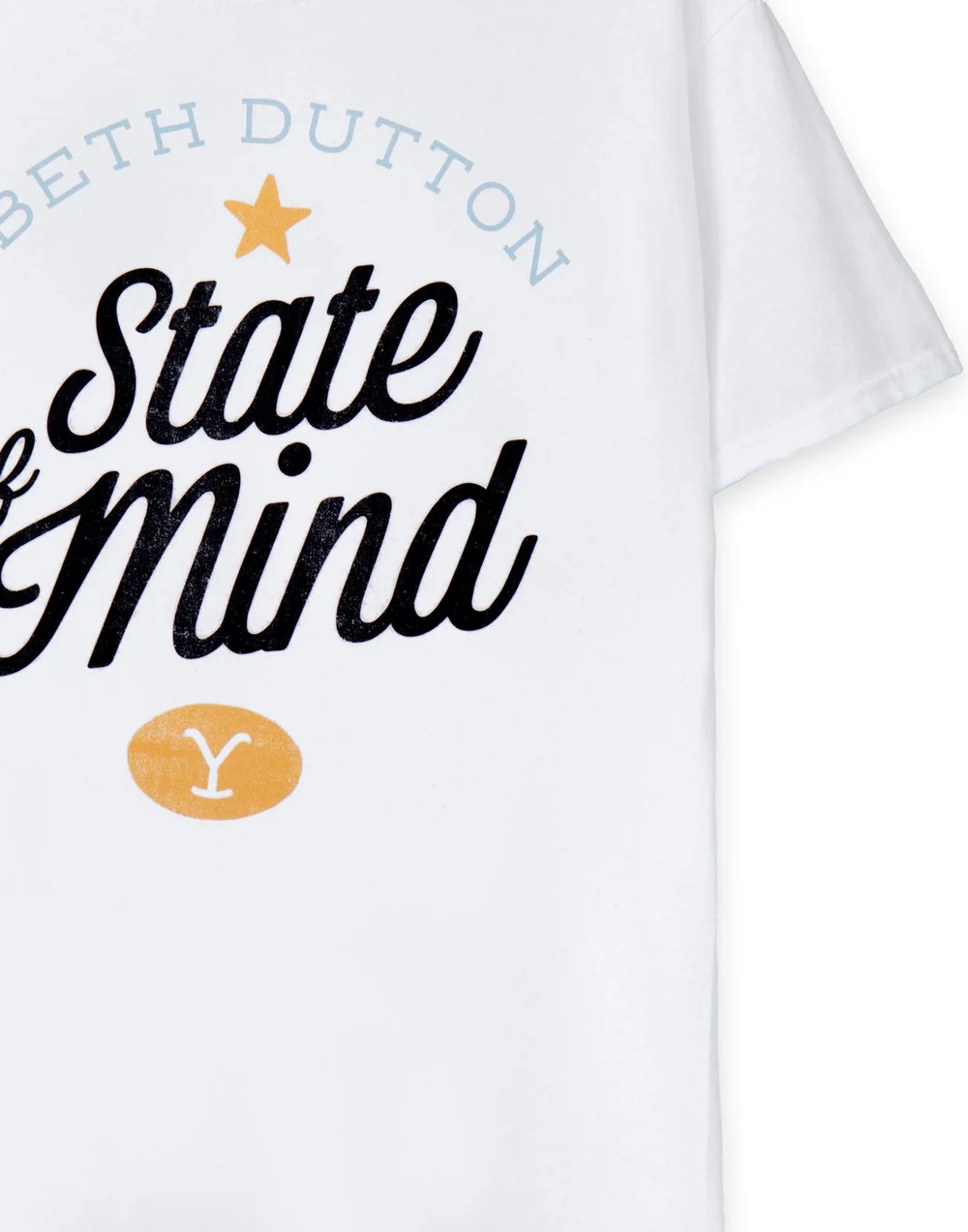 Yellowstone White Beth Dutton State Of Mind Short Sleeved T-Shirt - Small Image 4