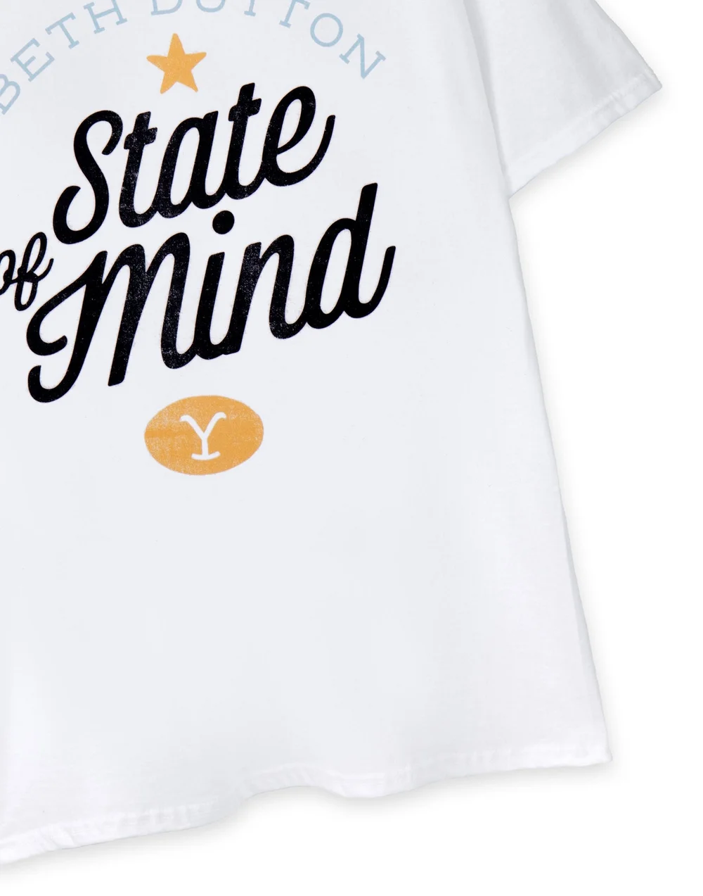 Yellowstone White Beth Dutton State Of Mind Short Sleeved T-Shirt - Small Image 5