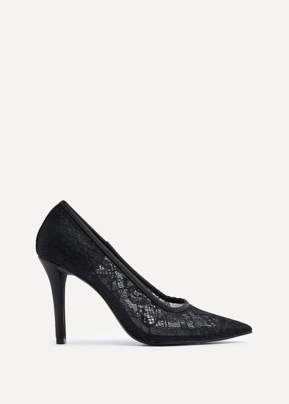 Linzi Alora Black Lace Court Heel - 3 Image 2