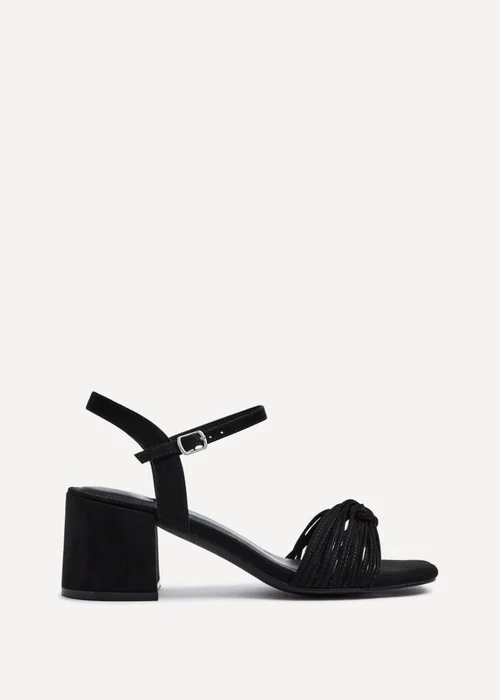 Linzi Susanna Black Faux Suede Block Heeled Sandal - 3 Image 2