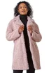 Roman Pale Pink Petite Longline Teddy Coat - 26 Image 1