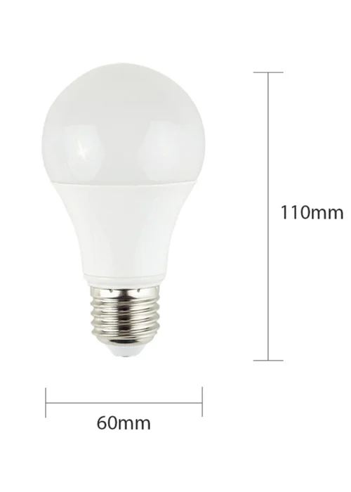 ValueLights 6 Pack E27 GLS LED 6W Cool White 6500K Light Bulbs (11.1cm x 6.2cm x 6.2cm) - One Size Image 3