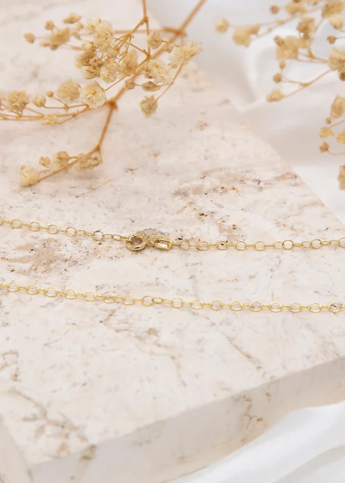 Golden Moments 9ct Yellow Gold 2.4mm 34 Trace Chain - One Size Image 2