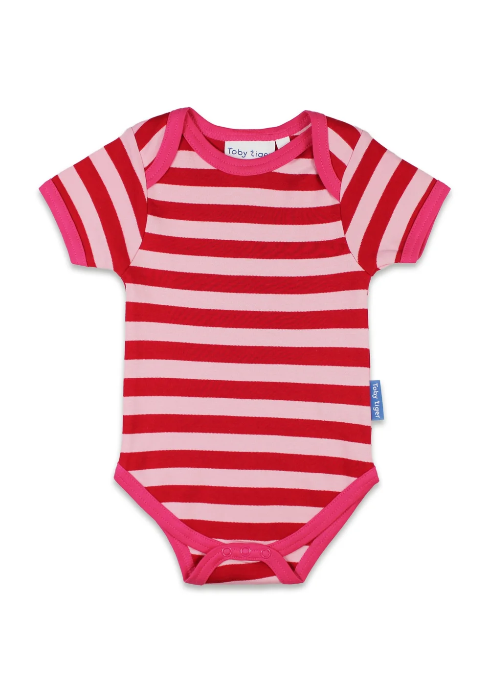 Toby Tiger Organic Pink Flower Print Baby Gift Set (Newborn - 12 months) - Age 0 - 3 Months Image 2