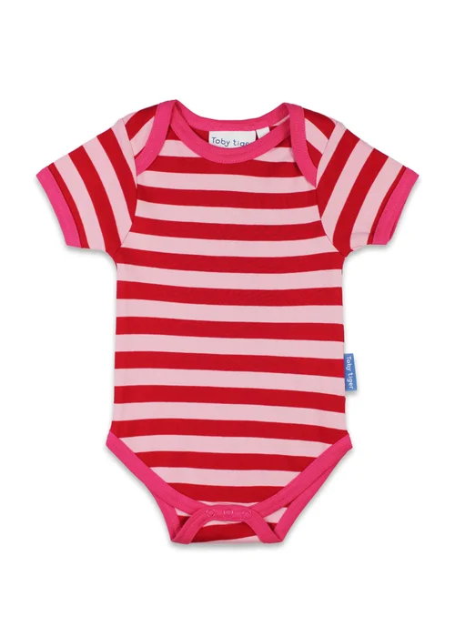 Toby Tiger Organic Pink Flower Print Baby Gift Set (Newborn - 12 months) - Age 0 - 3 Months Image 2