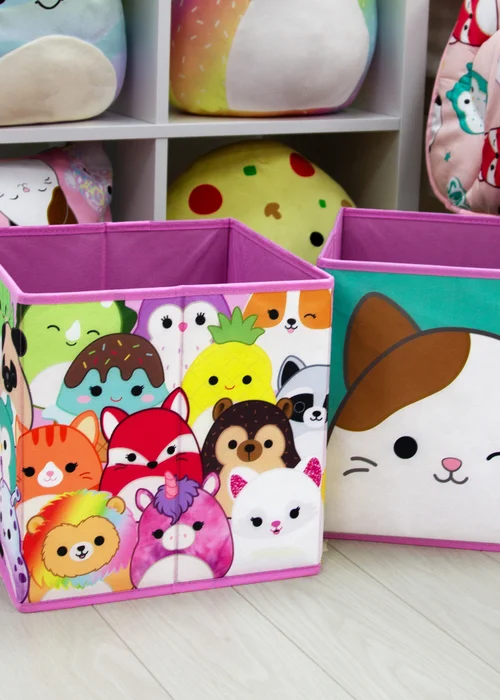 Squishmallows Multi Colour Squares 2 Pack Storage Box - One Size Image 2