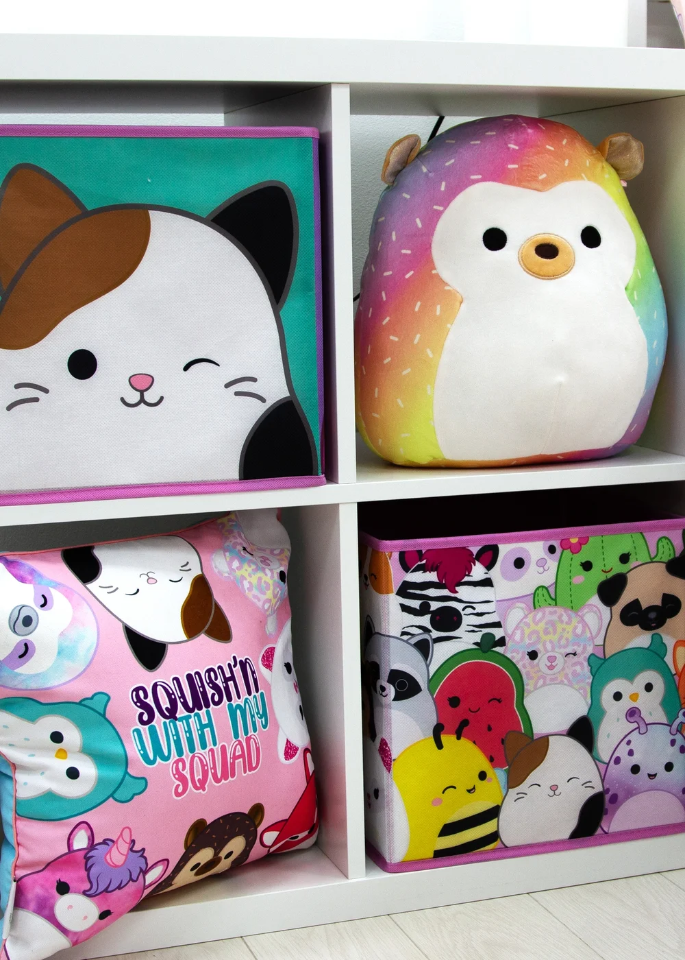 Squishmallows Multi Colour Squares 2 Pack Storage Box - One Size Image 4