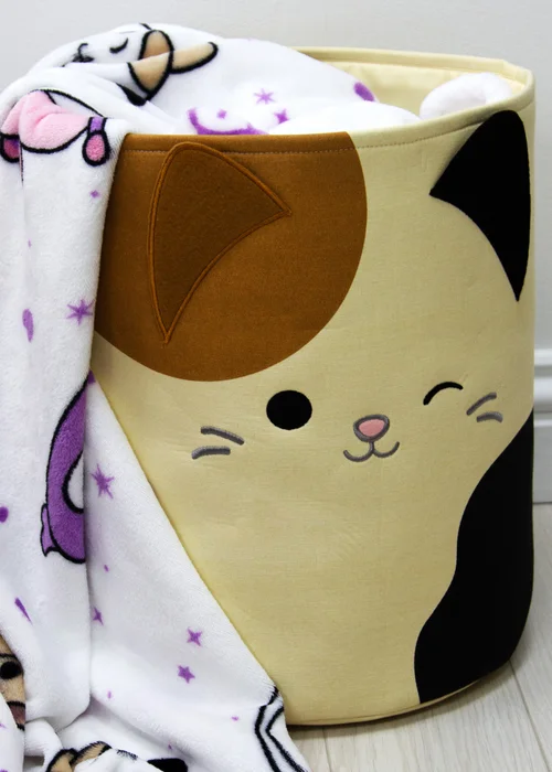 Squishmallows Beige Camcat Storage Tub (38cm x 31cm) - One Size Image 2