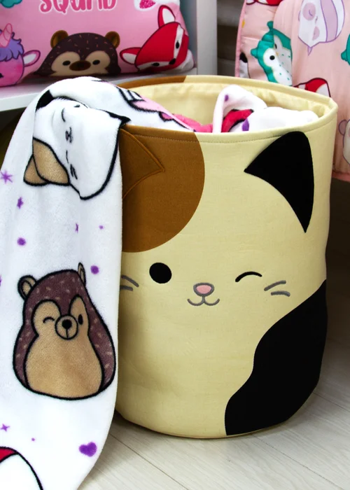 Squishmallows Beige Camcat Storage Tub (38cm x 31cm) - One Size Image 1
