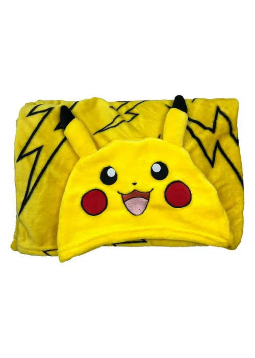 Pokemon Yellow 3D Hooded Wearable Throw - One Size Image 4