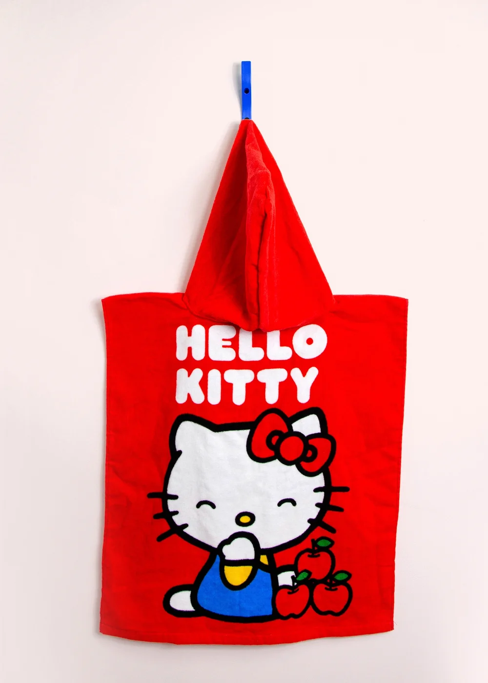 Hello Kitty Red Cheeky Poncho Towel - One Size Image 2