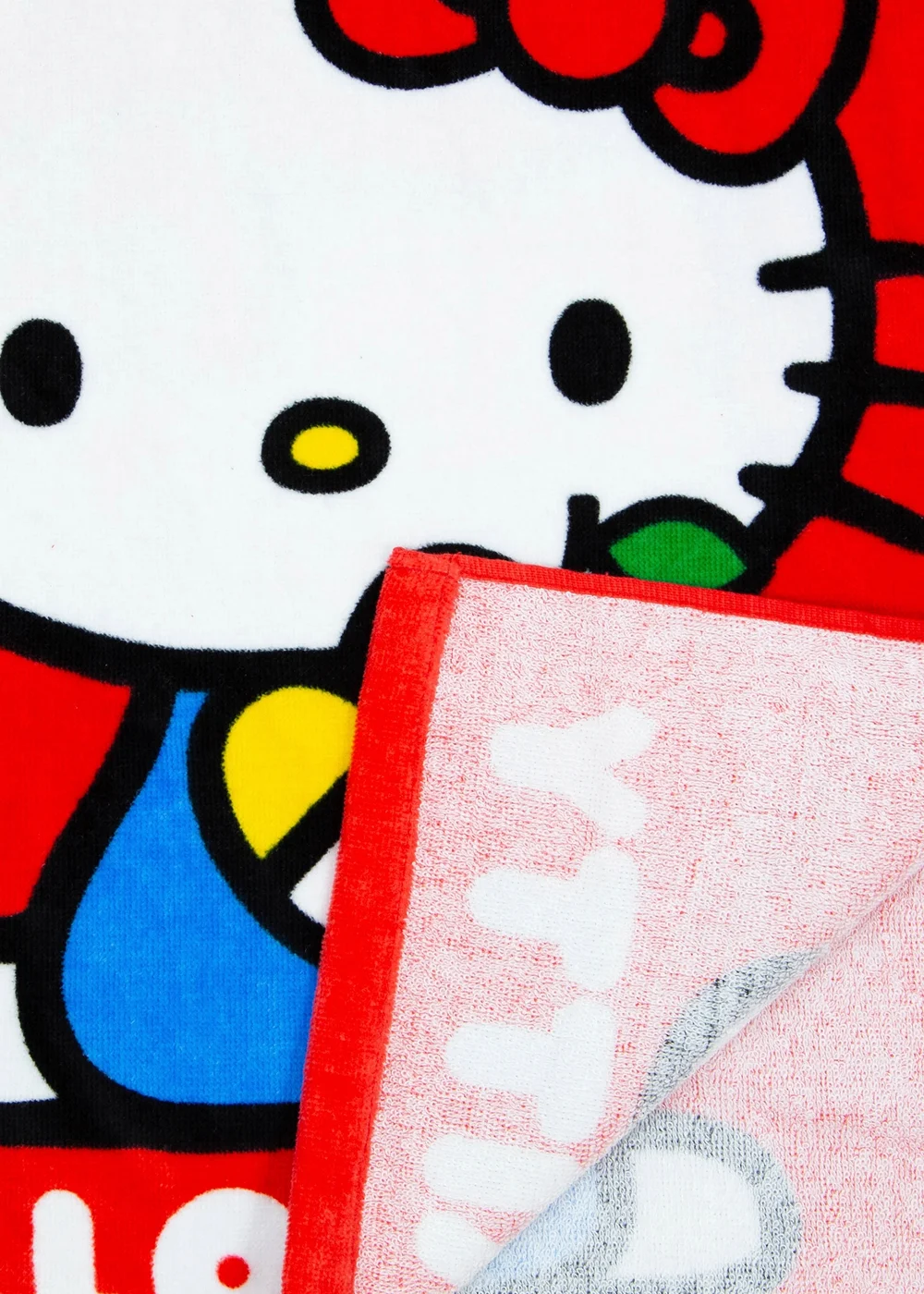 Hello Kitty Red Cheeky Poncho Towel - One Size Image 3