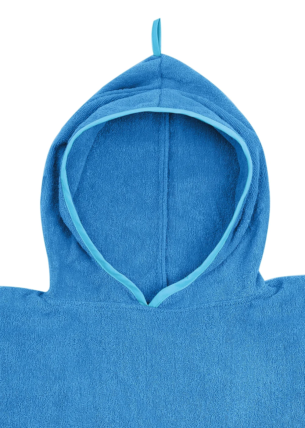 Urban Beach Aqua Kids Cotton Poncho - One Size Image 2