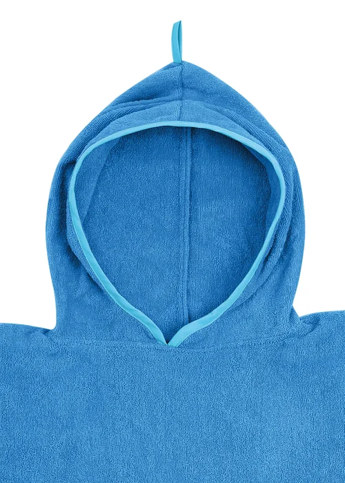 Urban Beach Aqua Kids Cotton Poncho - One Size Image 2