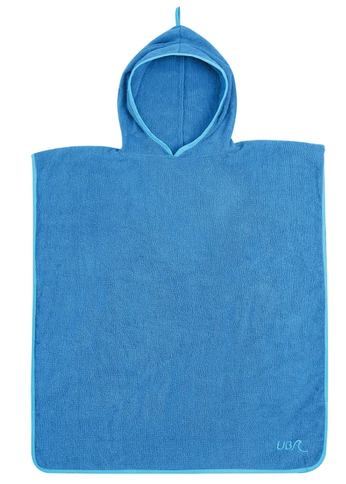 Urban Beach Aqua Kids Cotton Poncho - One Size Image 1