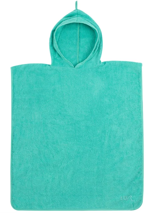 Urban Beach Green Kids Cotton Poncho - One Size Image 1