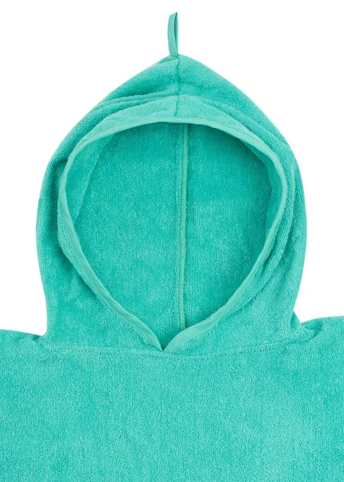 Urban Beach Green Kids Cotton Poncho - One Size Image 2