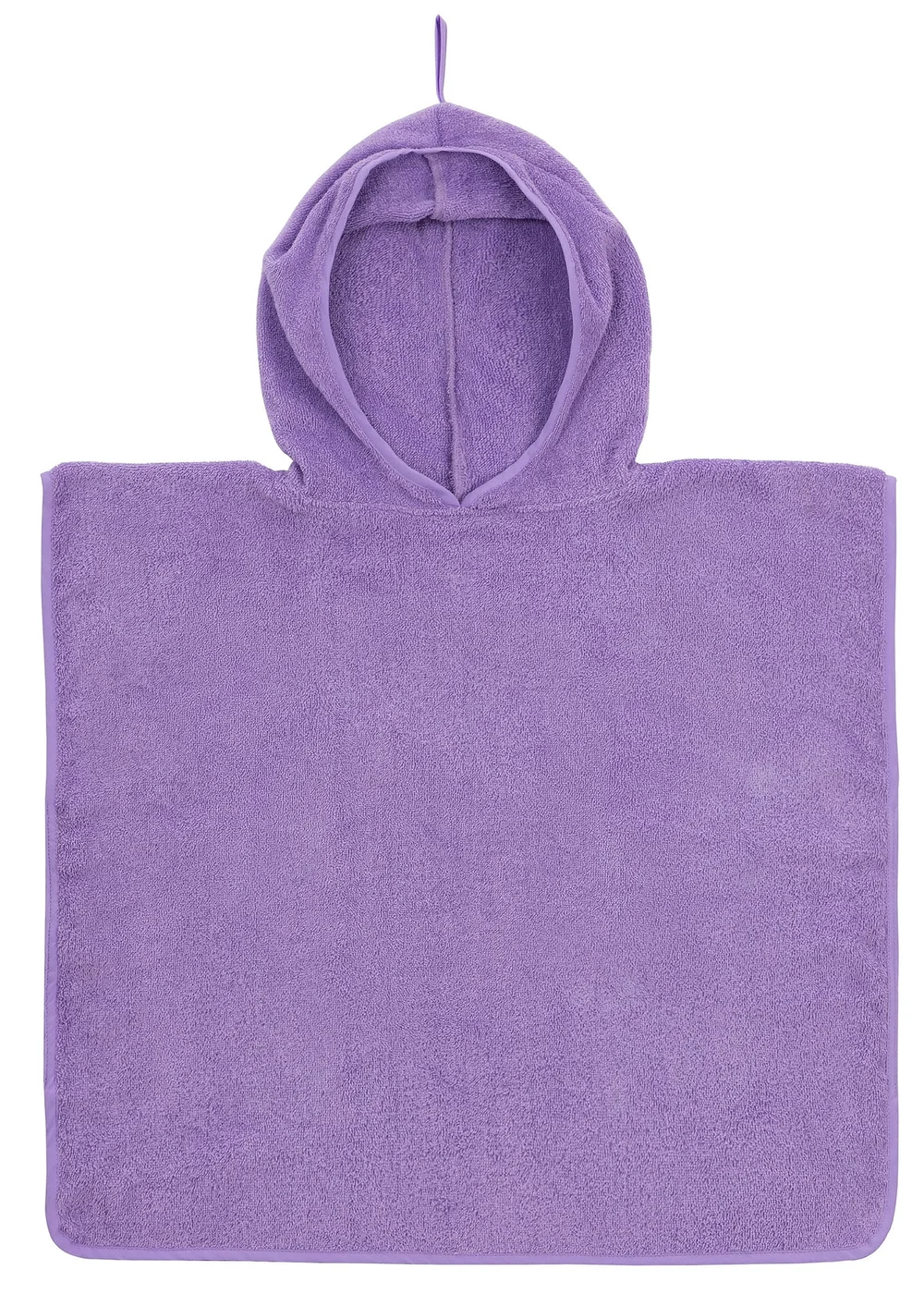 Urban Beach Lilac Junior Cotton Poncho - One Size Image 1