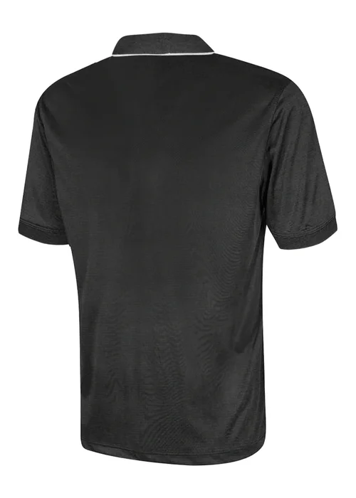 Under Par Black Waffle Knit Polo Shirt - S Image 2