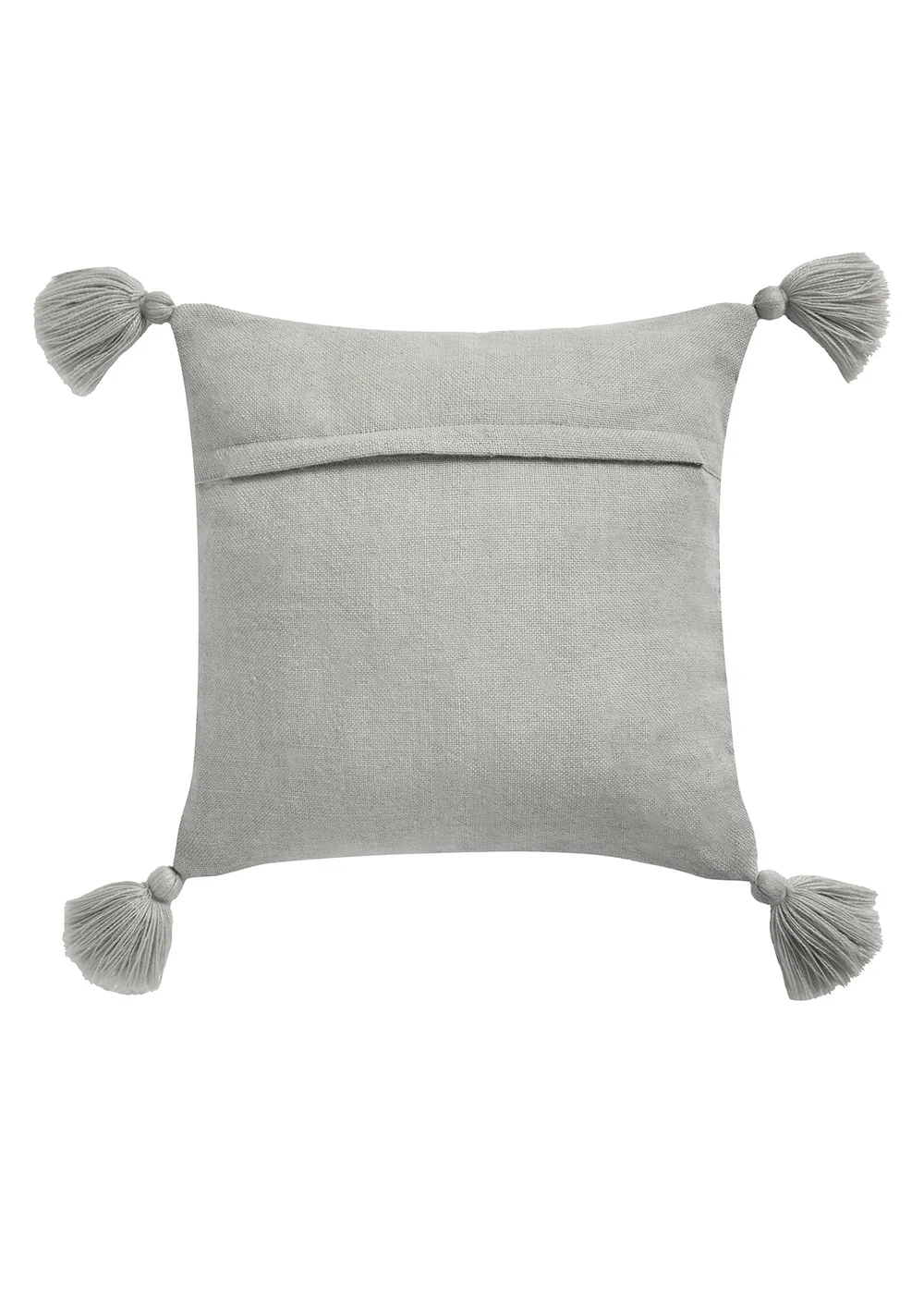 Drift Home Alda Outdoor Tasselled Grey Filled Cushion - 43W X 43D Image 3