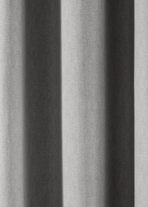 Fusion Cannes Woven Silver Eyelet Curtains - 46W X 54D (116x137cm) Image 3