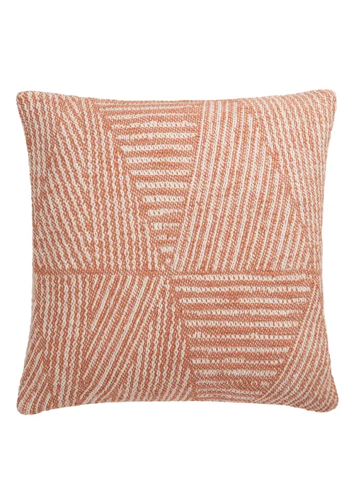 Appletree Loft Myan Woven Red Filled Cushion - 43W X 43D Image 2