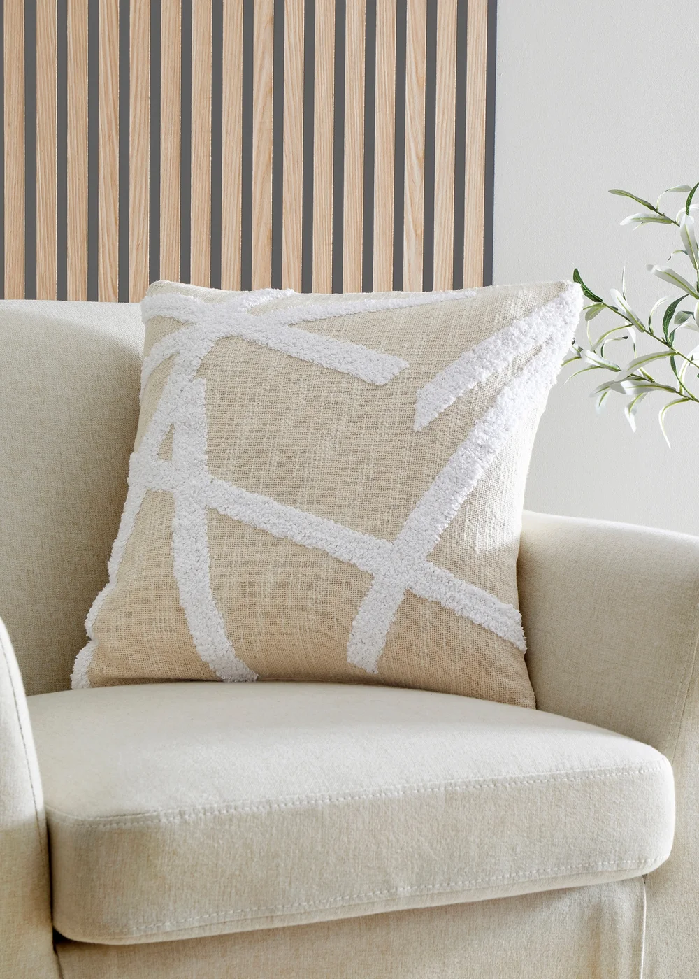 Appletree Loft Otto Natural Filled Cushion - 43W X 43D Image 1