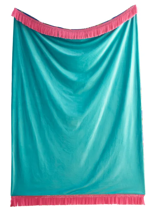 Laurence Llewelyn-Bowen Cotswold Fantasia Velvet Navy Throw - 130 x 180cm Image 3