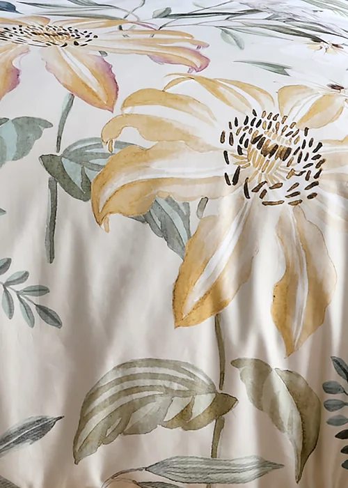 Soiree Sagara Digitally Printed Gold Duvet Cover Set - Double Image 3