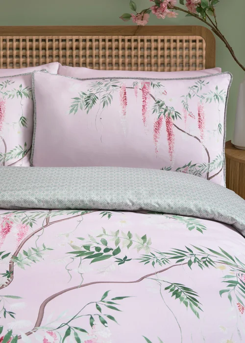 Soiree Enya Digitally Printed Pink Duvet Cover Set - King Image 2