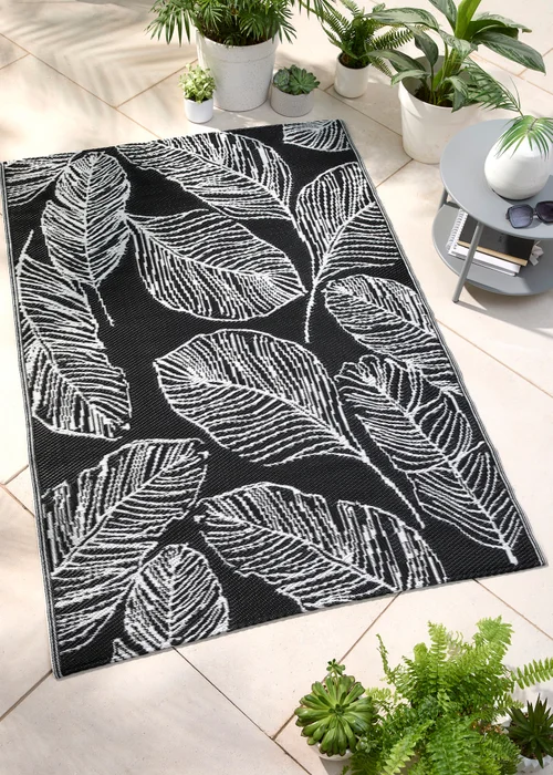 Fusion Matteo Black Outdoor Rug - 120 x 170 Image 1