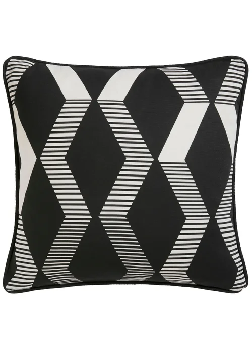 Fusion Rico Reversible Black Filled Cushion - 43W X 43D Image 2