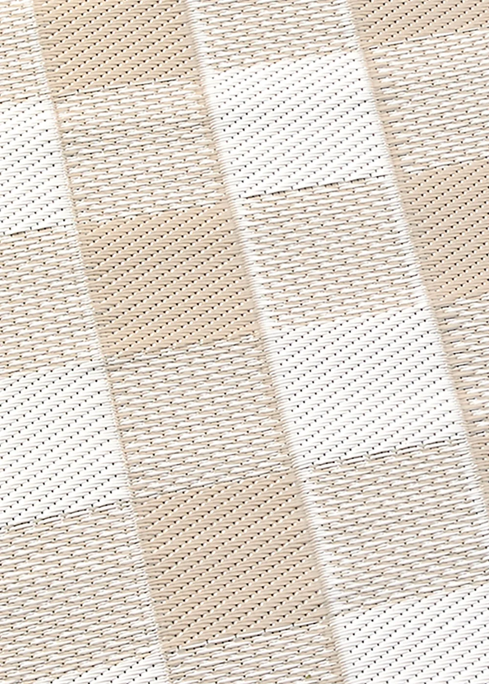Dreams & Drapes Design Gingham Natural Outdoor Rug - 120 x 170 Image 3