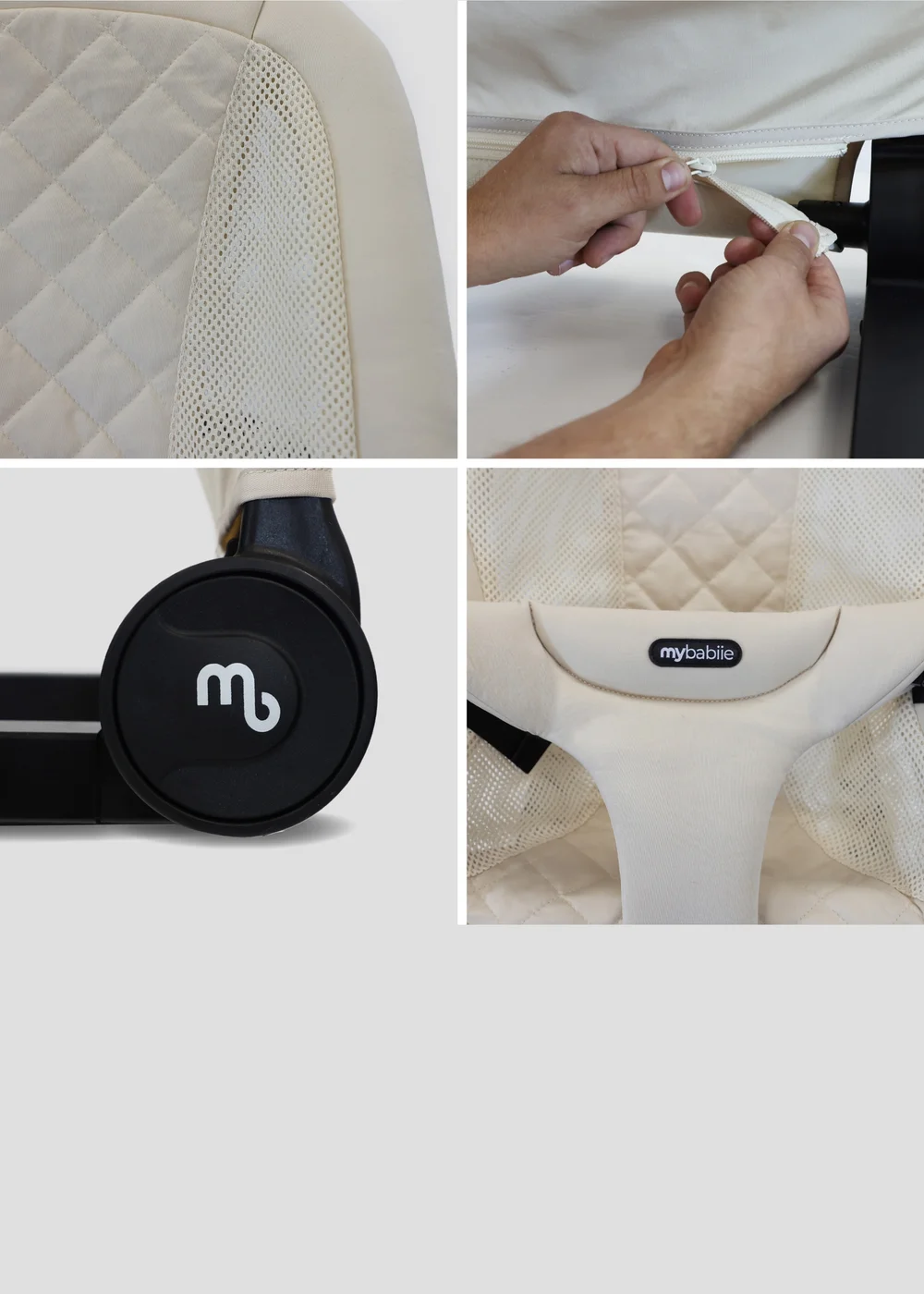 My Babiie Sand Reclining Baby Bouncer - One Size Image 5