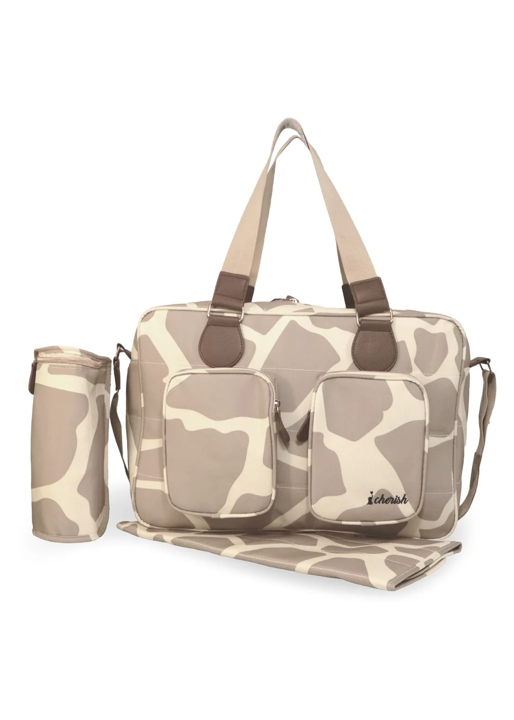 My Babiie Tan Deluxe Changing Bag - One Size Image 1