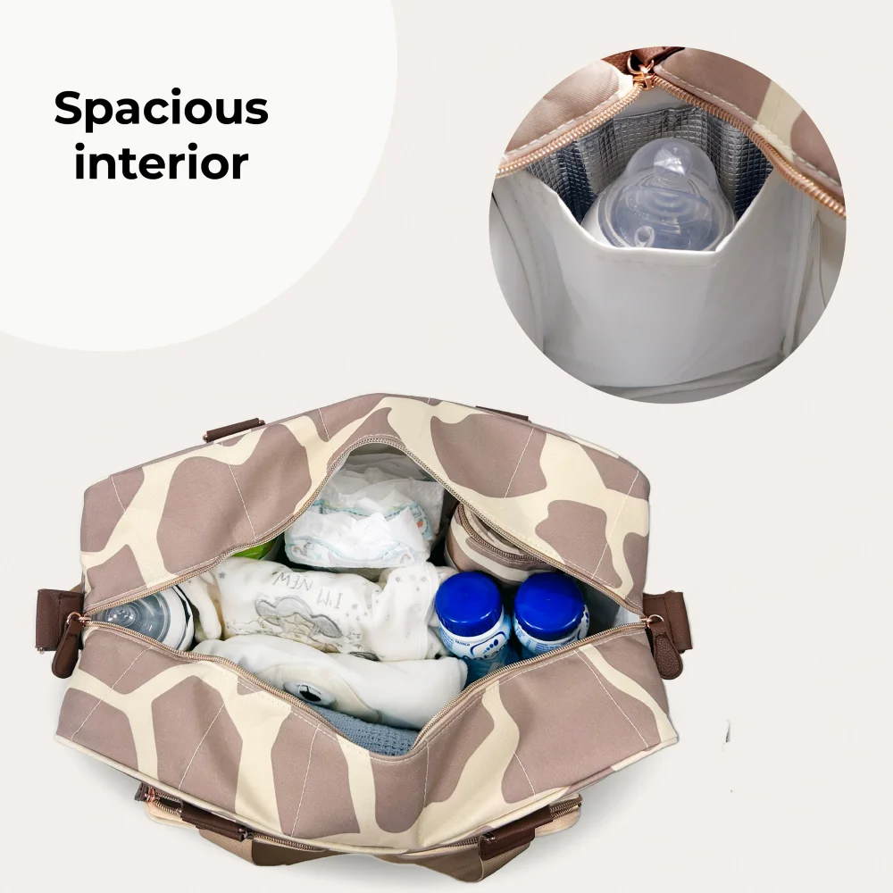 My Babiie Tan Deluxe Changing Bag - One Size Image 2