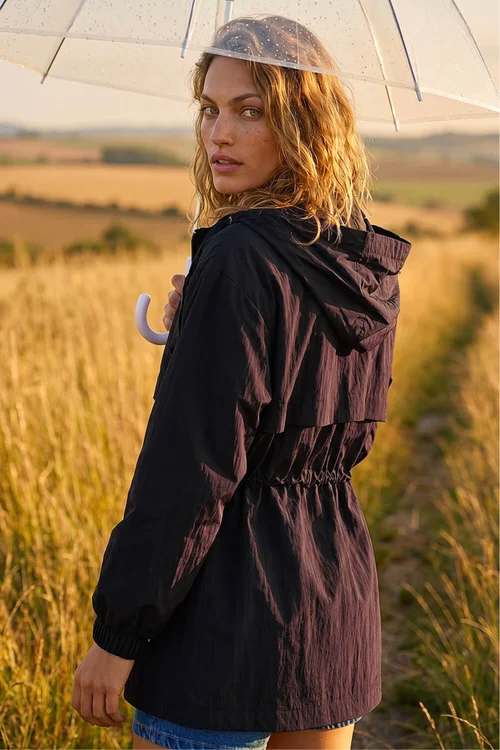 Roman Black Shower Resistant Rain Jacket - 16 Image 3