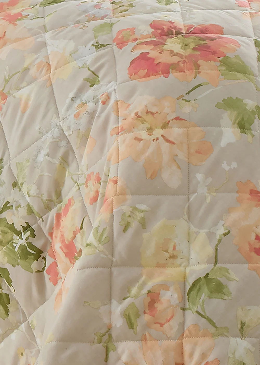 Dreams & Drapes Design Flourette Natural Bedspread - 200 x 230cm Image 3