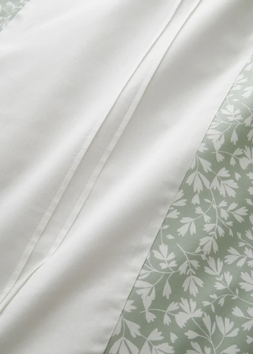 Dreams & Drapes Decorative Tess Green Duvet Cover Set - Single Image 3