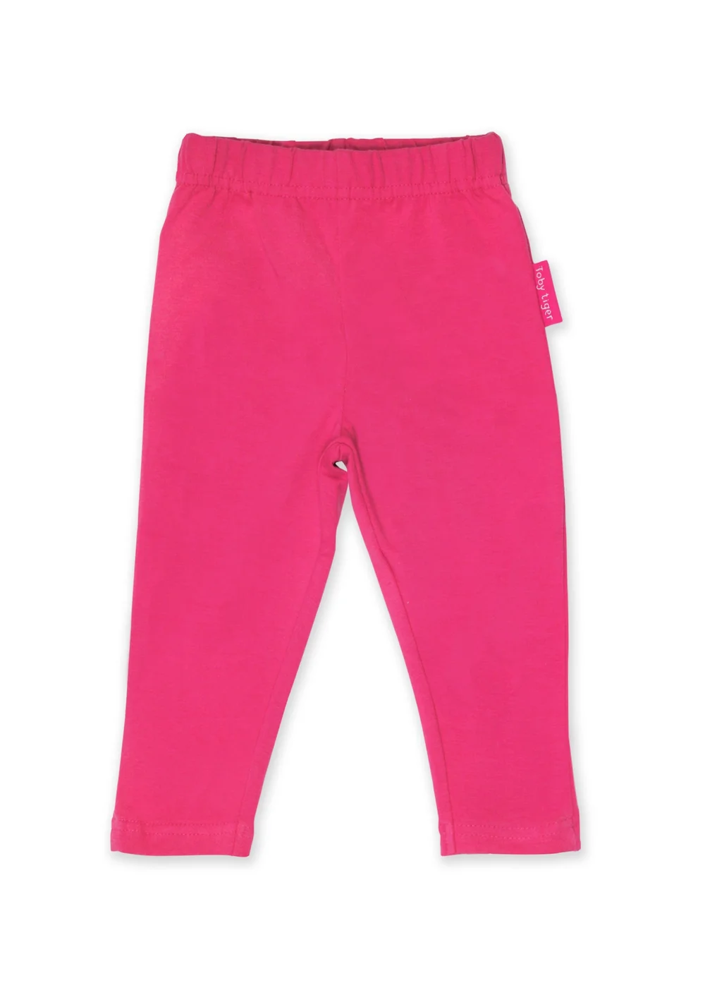 Toby Tiger Organic Pink Basic Leggings (6 months - 8 years) - 2-3 Yrs Image 1