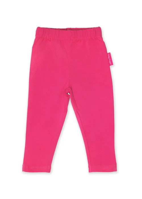 Toby Tiger Organic Pink Basic Leggings (6 months - 8 years) - 2-3 Yrs Image 1