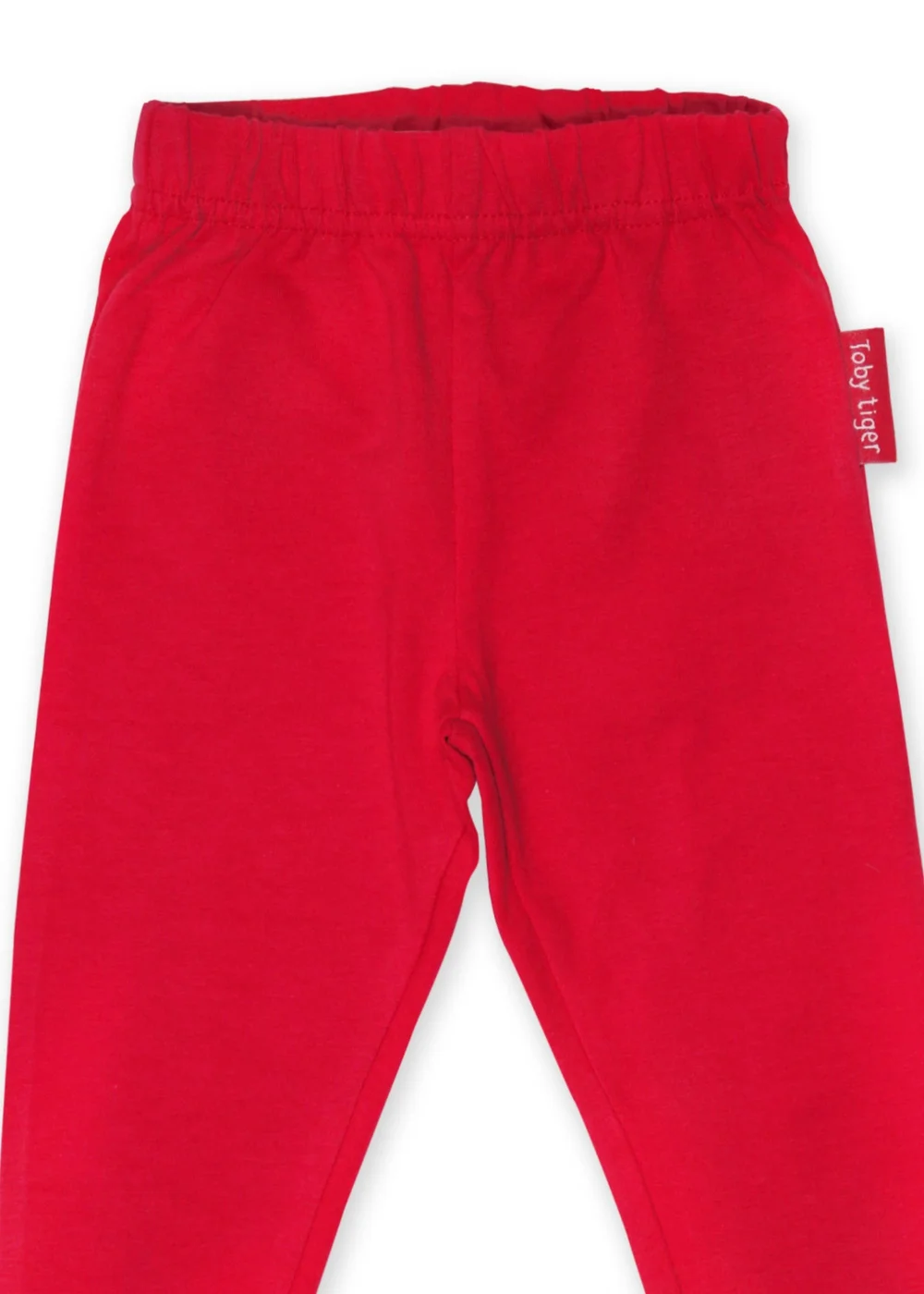Toby Tiger Organic Red Basic Leggings (6 months - 8 years) - Age 12 - 18 Months Image 2