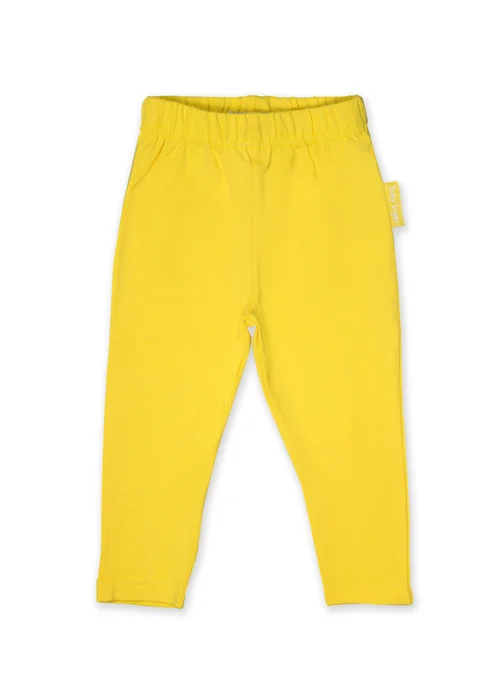 Toby Tiger Organic Yellow Basic Leggings (6 months - 8 years) - 2-3 Yrs Image 1