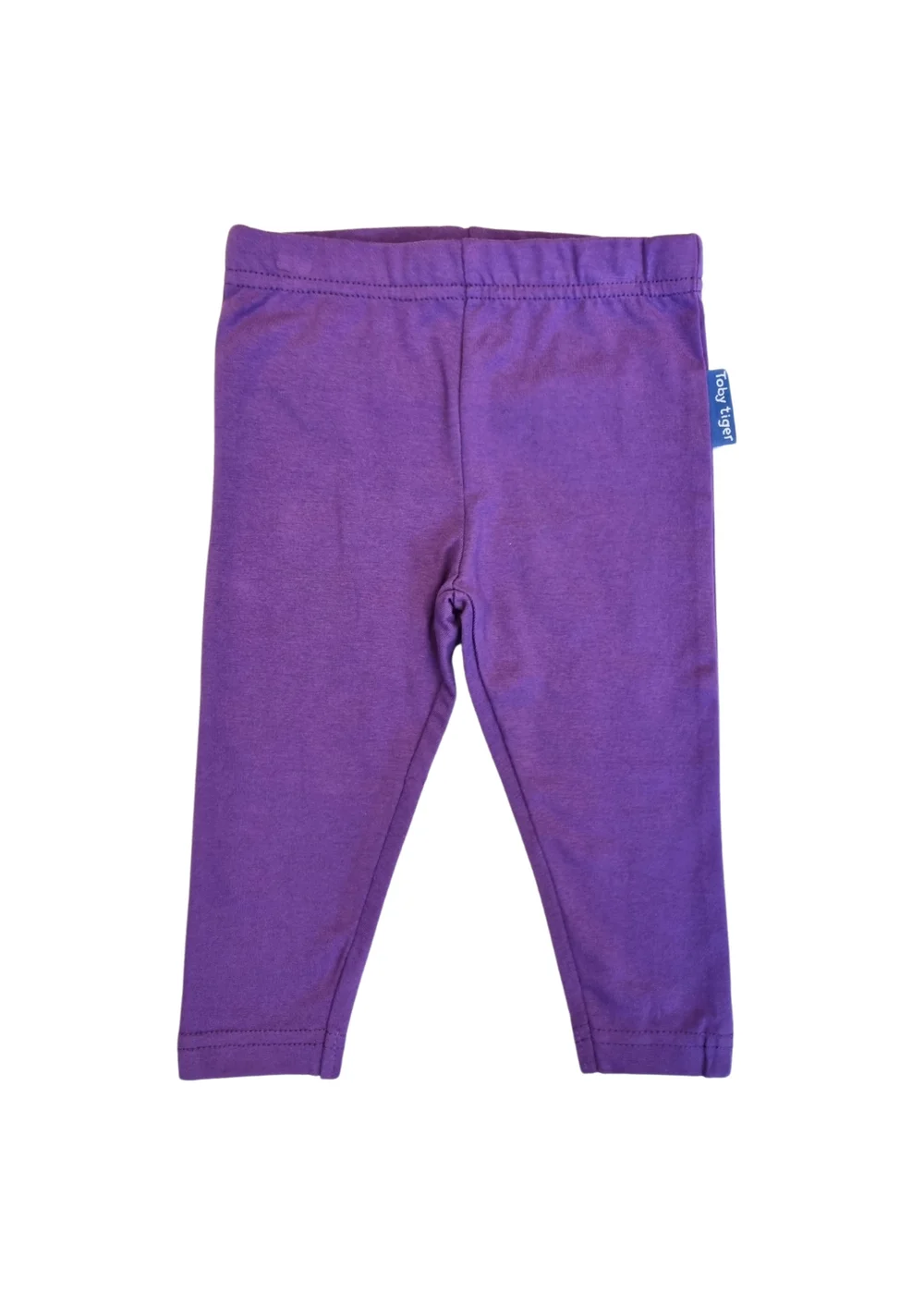 Toby Tiger Organic Purple Basic Leggings (6 months - 8 years) - 2-3 Yrs Image 1