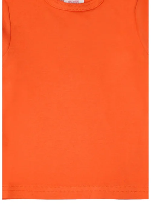 Toby Tiger Organic Orange Basic Long-Sleeved T-Shirt (6 months - 8 years) - 1-1.5 Yrs Image 2