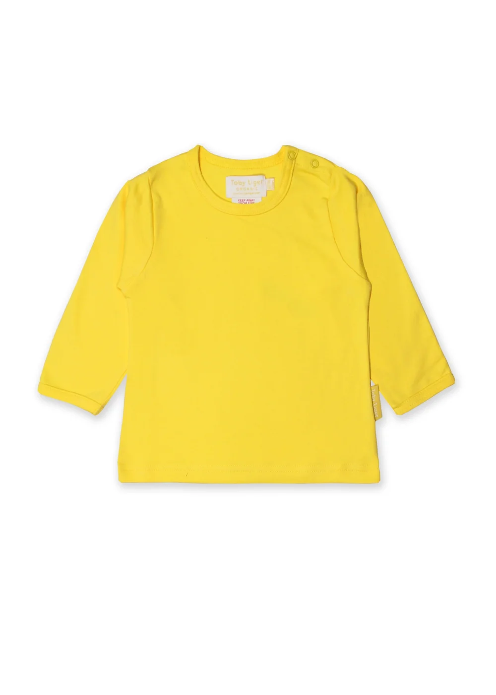 Toby Tiger Organic Yellow Basic Long-Sleeved T-Shirt (6 months - 6 years) - Age 18 - 24 months Image 1