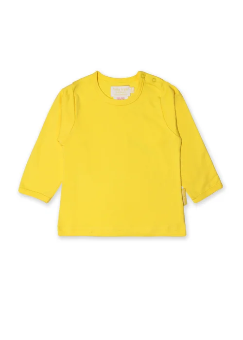 Toby Tiger Organic Yellow Basic Long-Sleeved T-Shirt (6 months - 6 years) - Age 18 - 24 months Image 1
