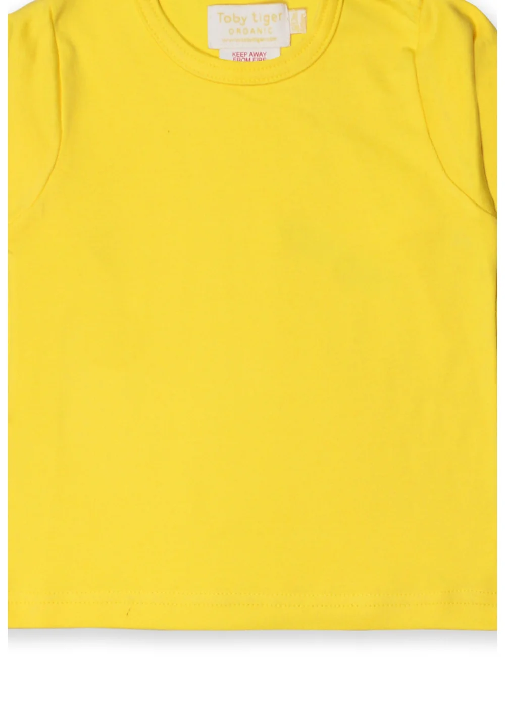 Toby Tiger Organic Yellow Basic Long-Sleeved T-Shirt (6 months - 6 years) - Age 18 - 24 months Image 2