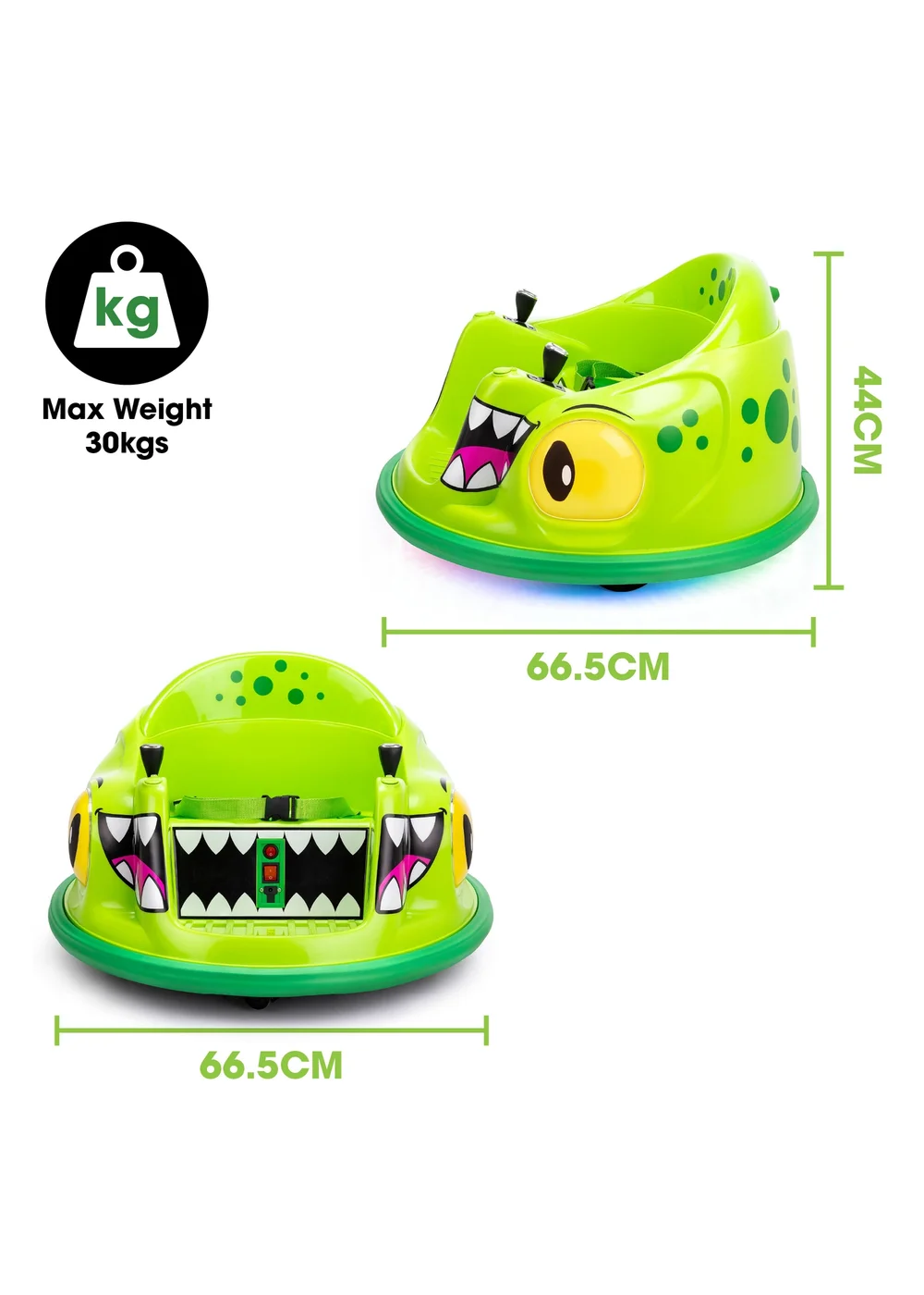 Xootz Dark Green Animal Bumper Dinosaur Car - One Size Image 6